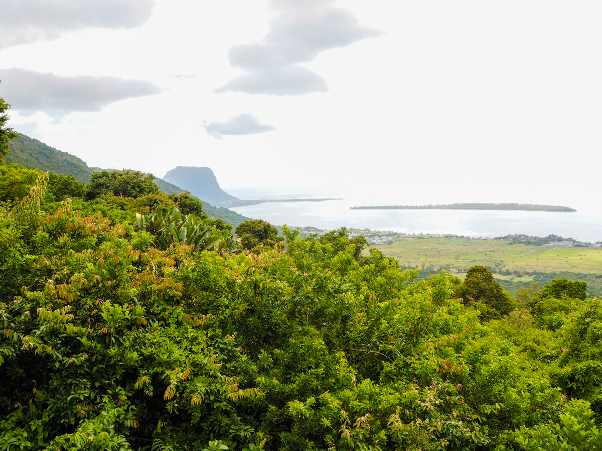 Blick auf den Süden von Mauritius
