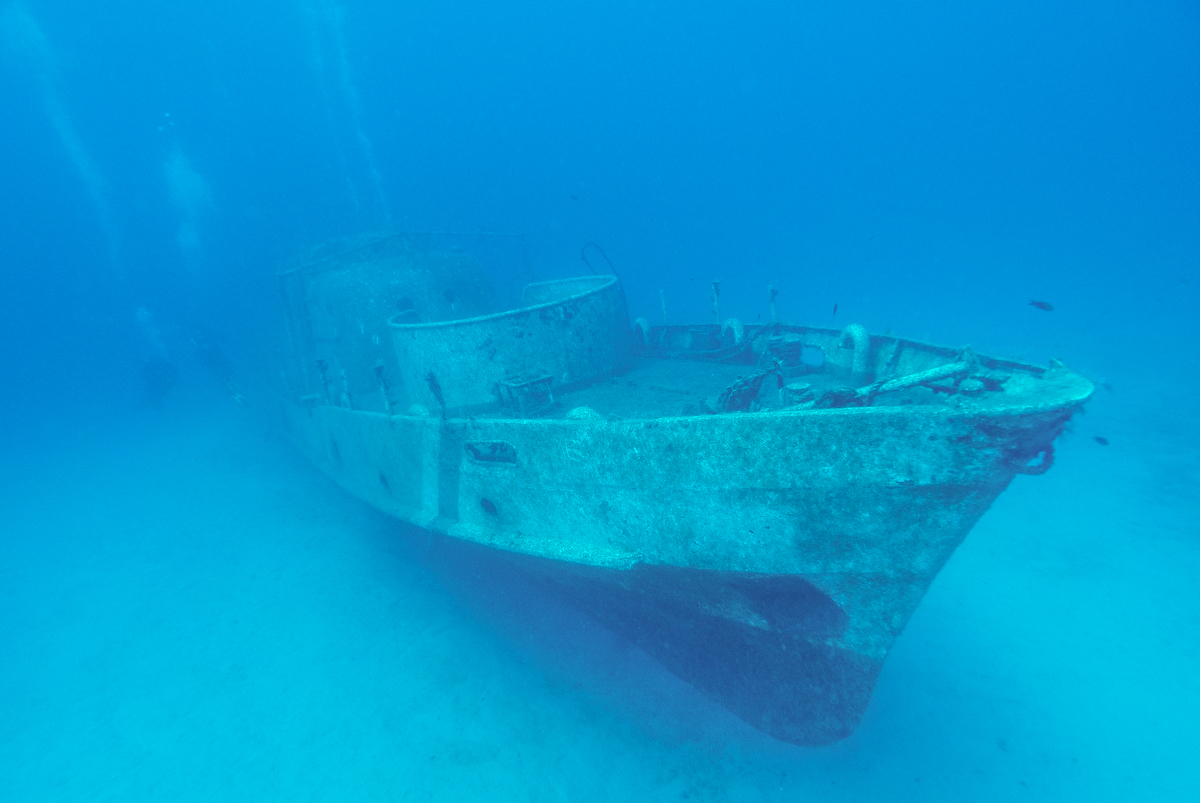 Wrack der TCSG 119 Küstenwachboot bei Üc Kaya